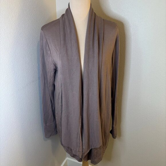 Athleta Sweaters - Athleta Women's Brown  Pranayama Restore Wrap Open Front Cardigan Size M #228
